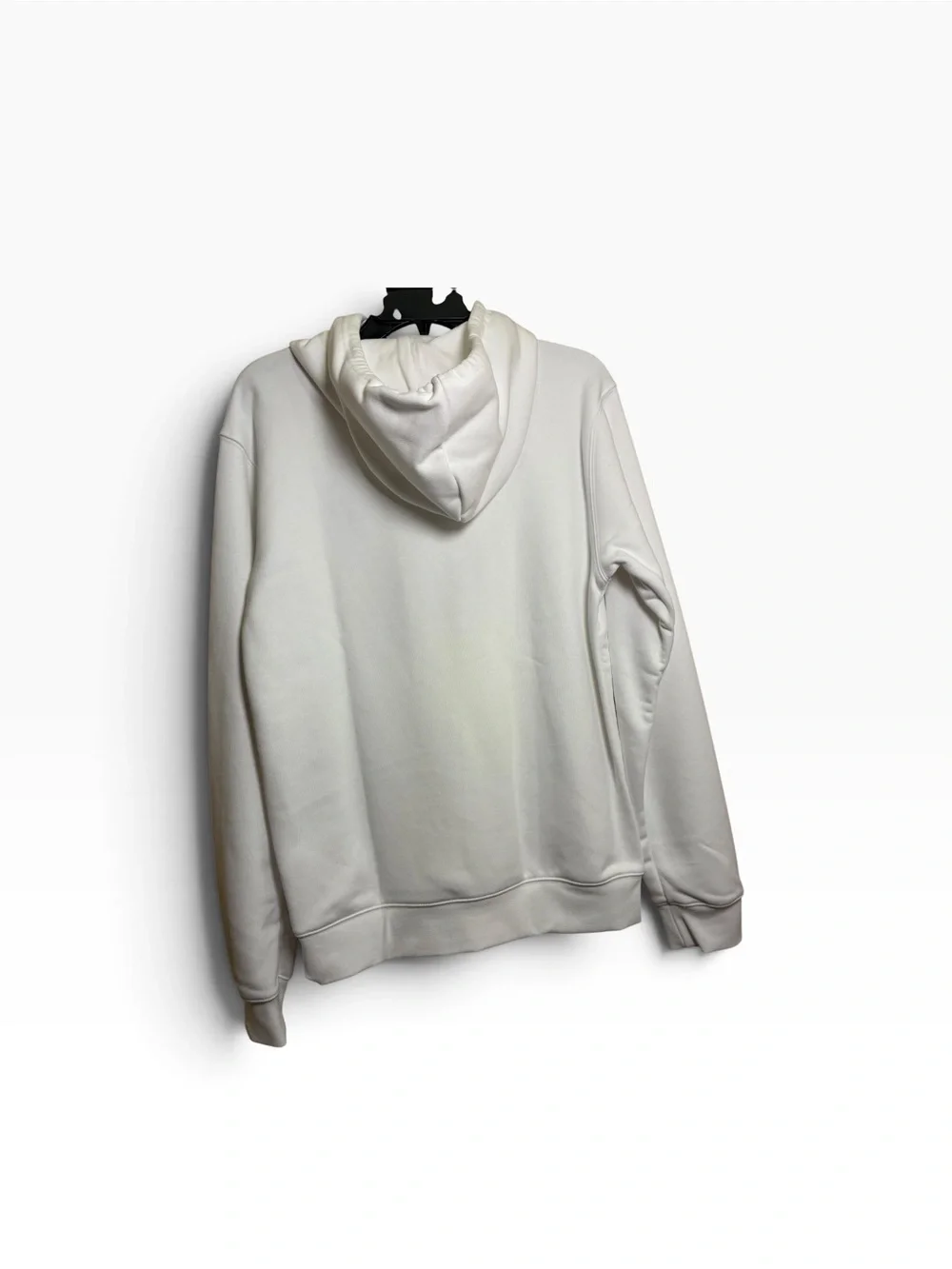adidas White Trefoil Logo Hooded Pullover